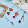 Acrylic Mobile Straps HJEW-HS00011-5