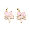 Brass Enamel Pendants KK-L237-025G-01-1
