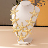 Starfish Alloy Statement Bib Necklaces FS-WG187D0-01-2