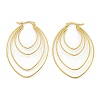 304 Stainless Steel Earrings for Women EJEW-E305-13G-1