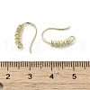 Brass Micro Pave Cubic Zirconia Earring Hooks KK-C048-13E-G-3