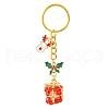 3Pcs 3 Styles Woven Glass Keychains KEYC-MZ00017-3