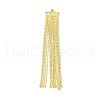 Brass Coreana Chains Tassel Pendants KK-P227-10G-2