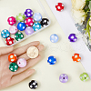 SOFPLATE 24Pcs 12 Colors Acrylic Beads MACR-SP0001-15-3