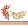 304 Stainless Steel Glass Stud Earrings for Women EJEW-M095-10G-02-3