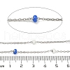 304 Stainless Steel Enamel Link Chains AJEW-Z028-09P-03-2