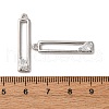 Brass Micro Pave Clear Cubic Zirconia Pendants KK-Z112-35P-3