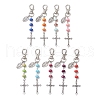 Tibetan Style Alloy Cross Pendant Decoration HJEW-JM02685-1