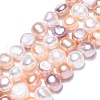 Natural Cultured Freshwater Pearl Beads Strands X1-PEAR-T003-10-2