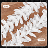 AHADERMAKER 5 Yards Polyester Chiffon Leaf Lace Ribbon DIY-GA0007-32C-5
