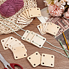 Wooden Knitting Crochet Board WOOD-WH0034-29-5