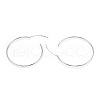 Anti-Tarnish Rhodium Plated 925 Sterling Silver Earring Hoop STER-T007-112P-2