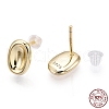 925 Sterling Silver Stud Earrings STER-T004-38G-4