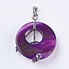 Natural Agate Pendants G-F546-A18-3