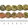 Natural Unakite Carved Beads Strands G-B088-A02-01-5