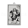 Non-Tarnish 201 Stainless Steel Pendants STAS-S105-LA211-15-1