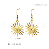 Stylish Stainless Steel Sun Dangle Earrings for Women NI1650-5-1