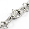 Fashionable 304 Stainless Steel Engraved Vine Cable Chain Bracelets STAS-A028-B089P-2
