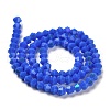 Opaque Solid Color Imitation Jade Glass Beads Strands GLAA-F029-P4mm-D11-2