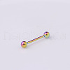 316 Surgical Stainless Steel Tongue Rings WGF0CE1-06-1