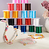  Jewelry 25 Rolls 12 Colors Flat Elastic Crystal String OCOR-PJ0001-010-7