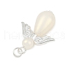 ABS Plastic Imitation Pearl Pendants PALLOY-JF04010-4