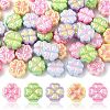 50Pcs UV Plating Opaque Acrylic Beads SACR-CJ0001-75-1