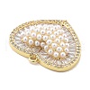 Brass Micro Pave Cubic Zirconia Pendants KK-L228-09G-2