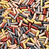 Baking Paint Glass Twist Bugle Beads SEED-N007-24B-3