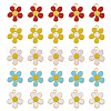 HOBBIESAY 50Pcs 5 Colors Alloy Enamel Pendants ENAM-HY0003-02-1