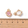 Brass Connector Charms KK-C062-003G-3