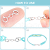 Beebeecraft 8Pcs 925 Sterling Silver Double Spring Ring Clasps STER-BBC0007-52-6
