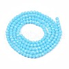 Opaque Solid Imitation Jade Glass Bead Strands GLAA-TD002-3mm-02J-2