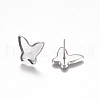 304 Stainless Steel Stud Earring Findings STAS-G225-23P-2