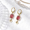Glass Leverback Earrings EJEW-JE06397-05-1