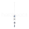 AB Color Plated Crystal Bullet Big Pendant Decorations HJEW-G019-03D-1