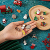 Yilisi 18Pcs 18 Style Christmas Bell & Tree & Sock & Snowman & Candy Cane Enamel Pin JEWB-YS0001-10-16