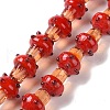 Mushroom Handmade Lampwork Beads Strands LAMP-G150-03A-01-1