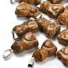 Natural Picture Jasper Pendants G-B127-08P-08-1