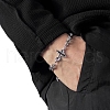 Stylish Dark Cross Stainless Steel Link & Charm Bracelets PW-WGB6681-01-2