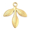 Ion Plating(IP) 304 Stainless Steel Pendants STAS-P379-05E-G-1
