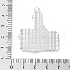 Alloy Rhinestone Pendants ALRI-S001-07-3