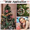 SOFPLATE 800Pcs 5 Colors Christmas Theme Opaque Plastic Beads KY-SP0001-09-6