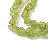 Raw Rough Natural Peridot Beads Strands G-M453-C02-4