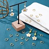 CREATCABIN 50 Pairs Brass Huggie Hoop Earring Findings KK-CN0001-87-5