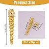 CHGCRAFT 12Sets Alloy Pendants Findings FIND-CA0009-94G-2