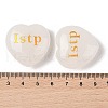 Natural Quartz Crystal Heart Engraving MBTI Figurines Statues for Home Office Desk Decorations X1-G-K353-05E-3