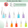 20Pcs 10 Colors 304 Stainless Steel Threaders DIY-AB00054-2