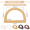   10Pcs 5 Colors Resin Bag Handles DIY-PH0022-30-2