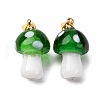 Handmade Lampwork Pendants LAMP-S069-08G-03-1